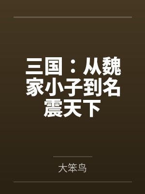 三国:从魏家小子到名震天下 三国:从魏家小子到名震天下