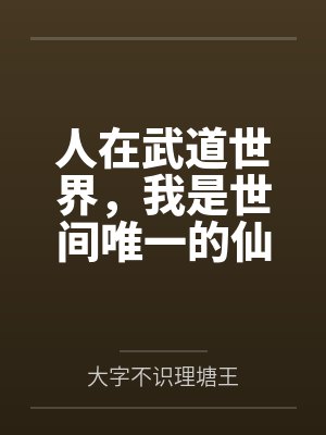 人在武道世界，我是世间唯一的仙