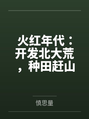 火红年代：开发北大荒，种田赶山养全家