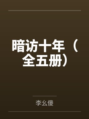 暗访十年（全五册）
