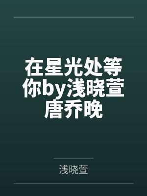 在星光处等你by浅晓萱唐乔晚