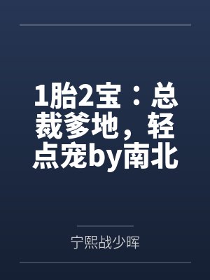 1胎2宝:总裁爹地,轻点宠by南北宁熙 1胎2宝:总裁爹地,轻点宠by南北宁熙